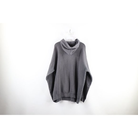 Vintage Carhartt Mens XL Distressed Spell Out Box Logo Hoodie Sweatshirt Gray - Picture 10 of 12